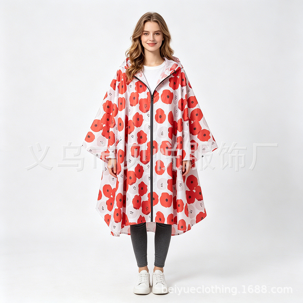 Poncho Impermeable Ligero Tipo Capa, Transpirable, para Ciclismo y Uso al Aire Libre image 41