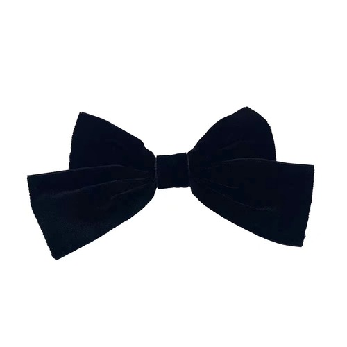 Star's same style half-piece bow hairpin for women, Korean style ins style girl's cute headdress, internet celebrity black and red