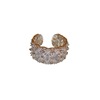 Zirconium, one size fashionable small design ring, advanced accessory, flowered, trend of season, on index finger, high-end