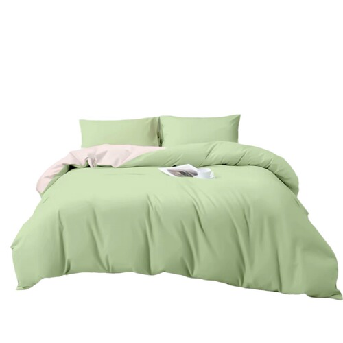 Painted sleeping bottom four-piece set brushed contrast color autumn and winter quilt cover quilt cover Class A bedding dormitory fitted sheet three-piece set