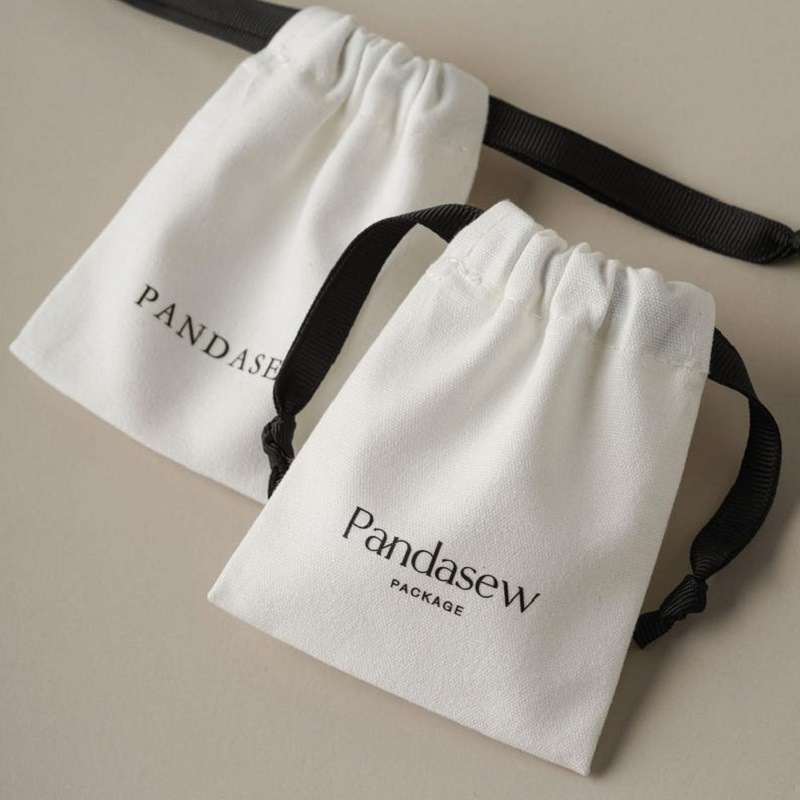 现货10*13空白棉布束口袋 抽绳束口帆布袋珠宝首饰袋定制logo