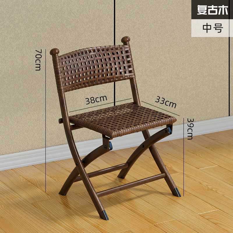 Sillas plegables de balcón casera sillas de caña de plástico respaldo sillas pequeñas sillas al aire libre solo mazza taburetes sillas de comedor