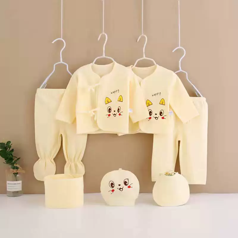 Plastic children's set for new born, sweater, combed cotton