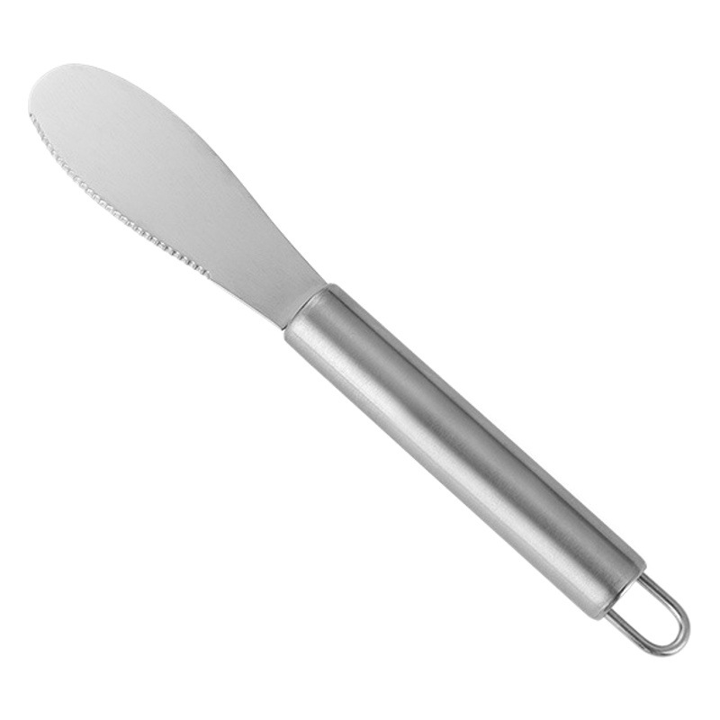 Cuchillo de mantequilla de acero inoxidable cuchillo de mantequilla espátula de mantequilla mermelada de pastel pequeño raspador cuchillo dentado cuchillo de salsa utensilios para hornear