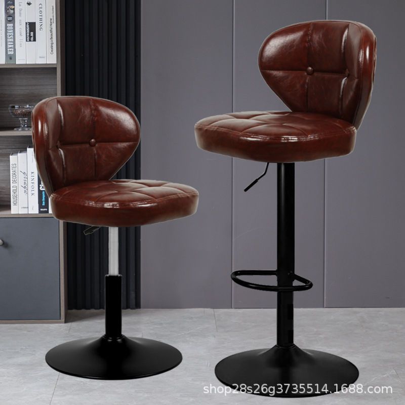 Sillas de bar elevables taburetes altos sillas giratorias caseras modernas minimalistas bar bar de recepción barbería comercial