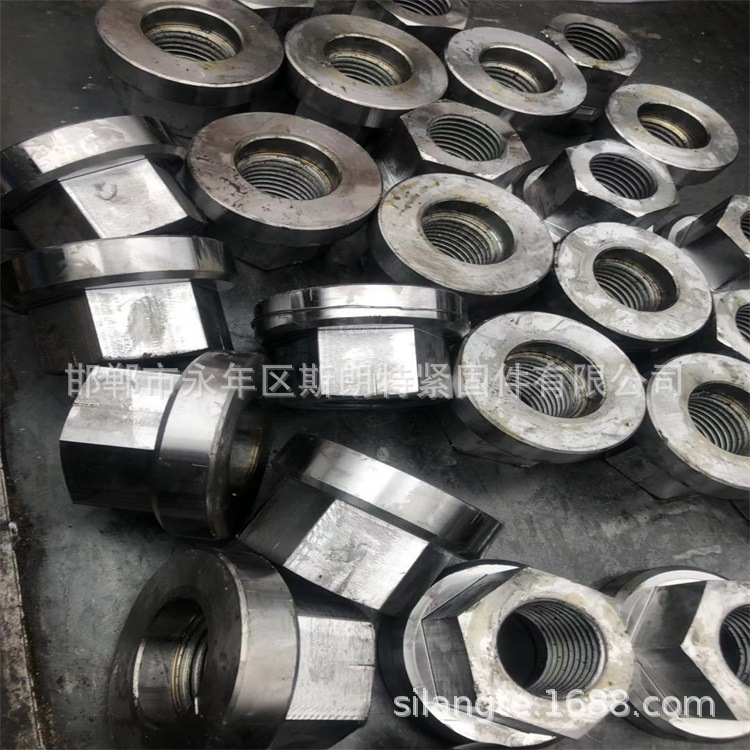 六角头粗杆半牙螺栓HG/T20613GB/T3632钢结构大六角螺母GB/T1229