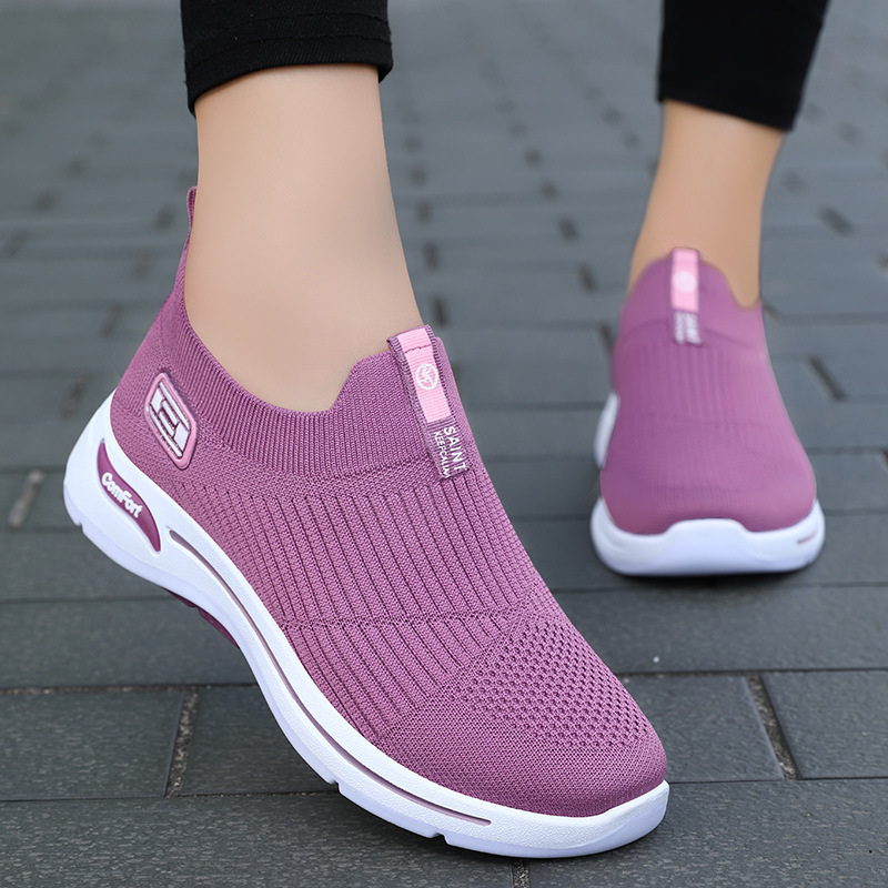 Women's Shoes Wholesale Casual Shoes Soft Sole Lightweight Women's Shoes Fly-Knit Breathable Single Shoes Versatile Comfortable Mesh Shoes Women's Shoes Wholesale Casual Shoes Soft Sole Lightweight Women's Shoes Fly-Knit Breathable Single Shoes Versatile Comfortable Mesh Shoes