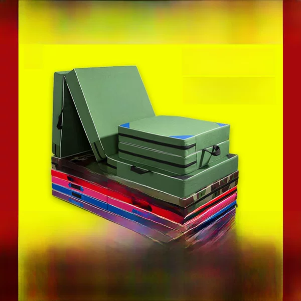 Thickened Folding Gymnastics Mat Exercise Fitness Sponge Mat Student Sports Training Canvas Sit-Up Mat