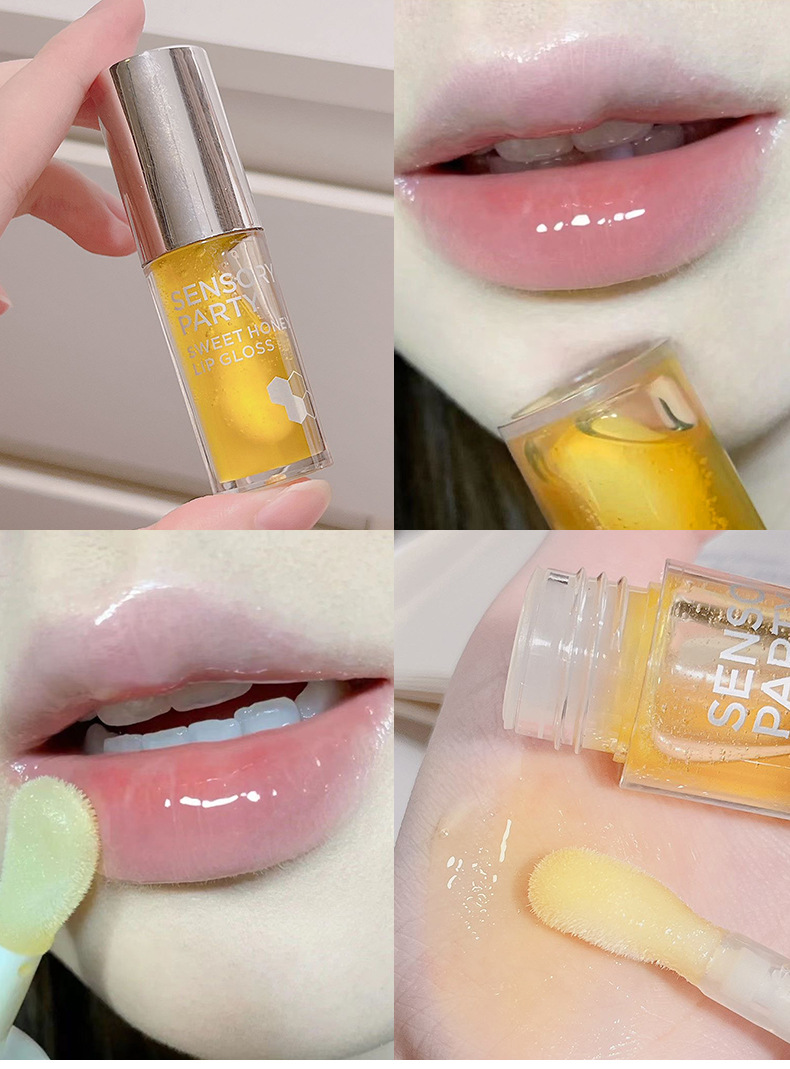 The Sensory party's sweet fruit puree lip balm is hydrating and light, protecting the lips. Apply the lip oil before makeup to make the lips smooth and plump undefined