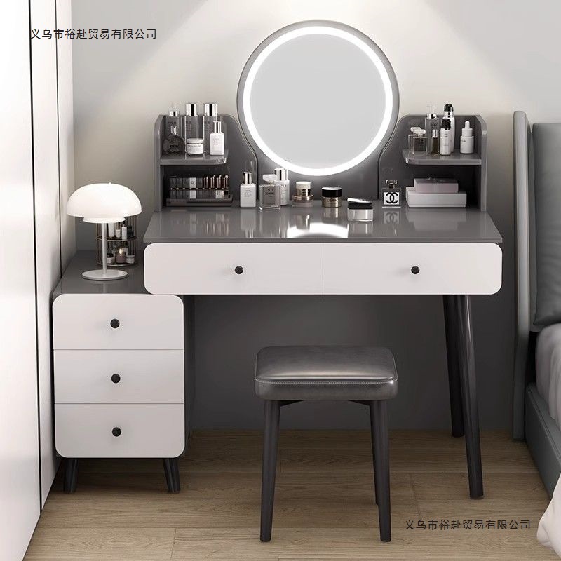 Dressing Table Small 2024 New High-End Bedroom Dressing Table Mirror Modern Simple Master Bedroom Dressing Table Dressing Table