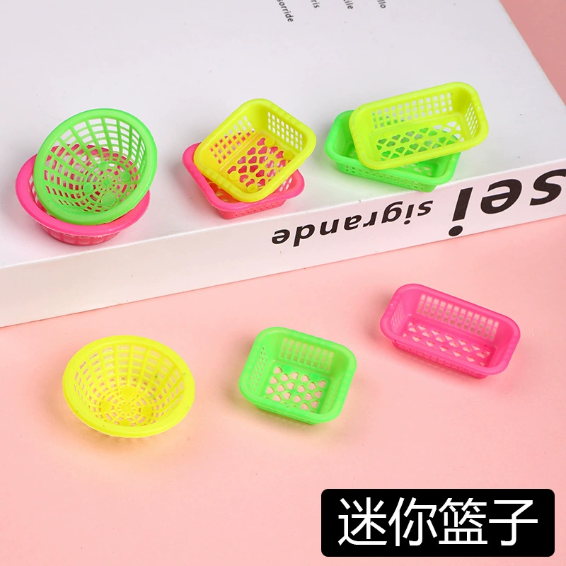 Миниатюрная корзинка для кукольного домика, маленькая корзинка, миниатюрная кухонная утварь, игрушки для детского игрового домика, производитель.