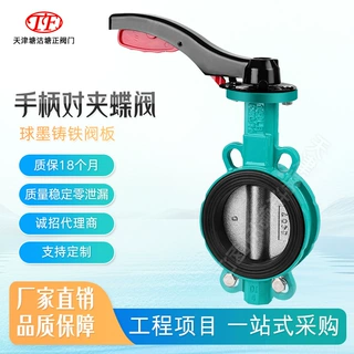 塘沽塘正手柄对夹蝶阀不锈钢阀板EPDM软密封DN40-DN300压力PN16