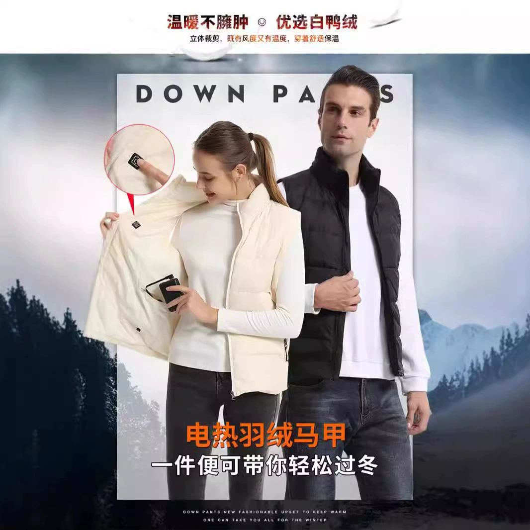 Жилет с подогревом Smart USB электрическая одежда пара больших размеров теплая Япония, Южная Корея, Европа и США трансграничные взрывные модели