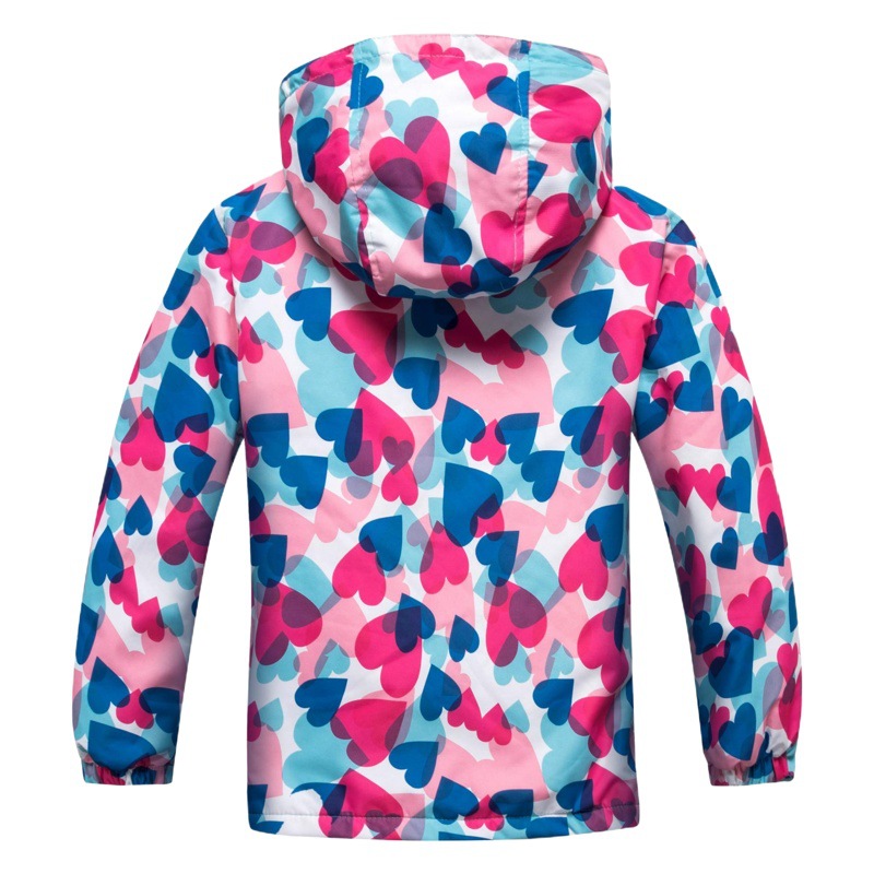 Foreign trade children's clothing wholesale children's waterproof cloth warm jacket printed girls winter coat coat a generation