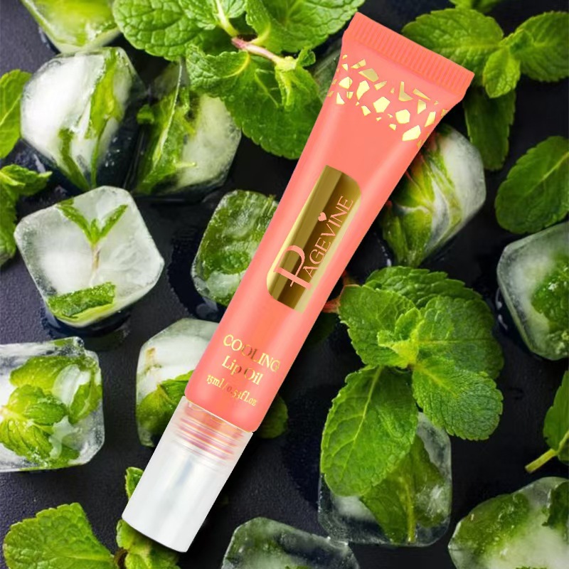 Bálsamo labial con color menta refrescante PAGE VINE, hidratante, nutritivo, reparador, con brillo perlado.