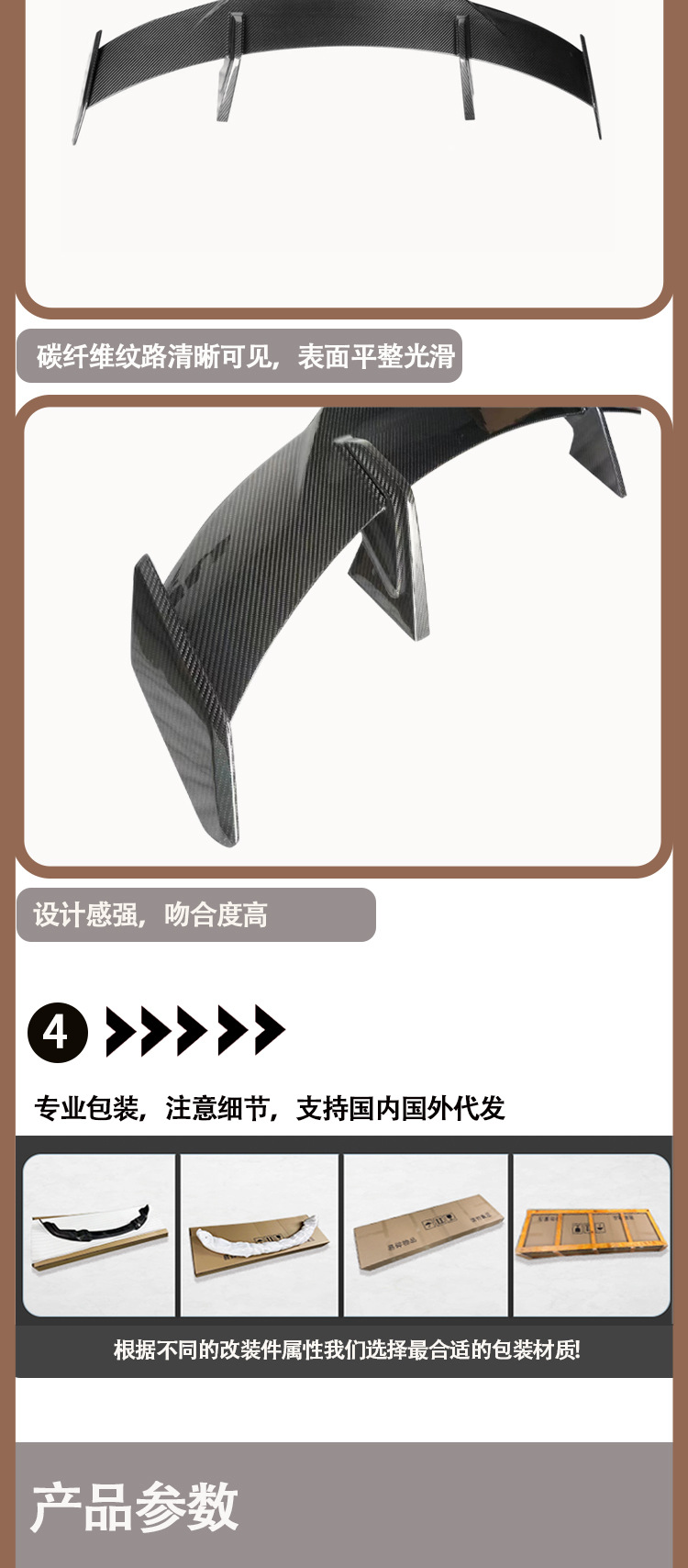 BMW M4 G82 MP carbon fiber tail wing wing rear spoiler for 2020-IN