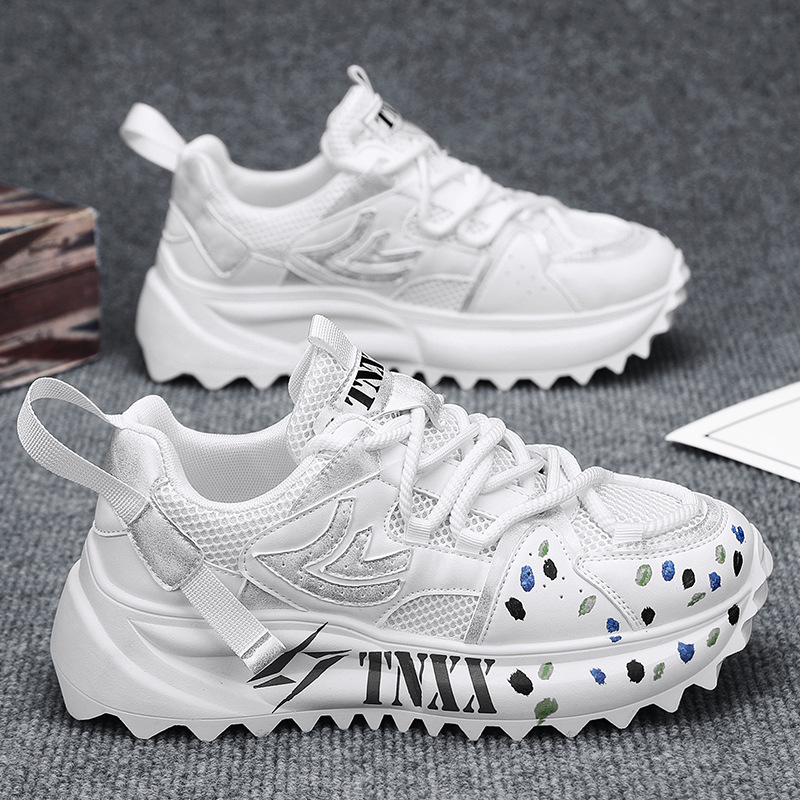 Black Warrior Sommer Atmungsaktives Mesh Agan Sports Dad Herren Dickbesohlte Rutschfeste Schutzschuhe für Bauarbeiter_voghion.com