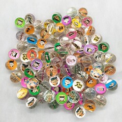 32番かわいい学生ミニ紙カード弾力ボール一元卵機パチンコ子供玩具パチンコボール