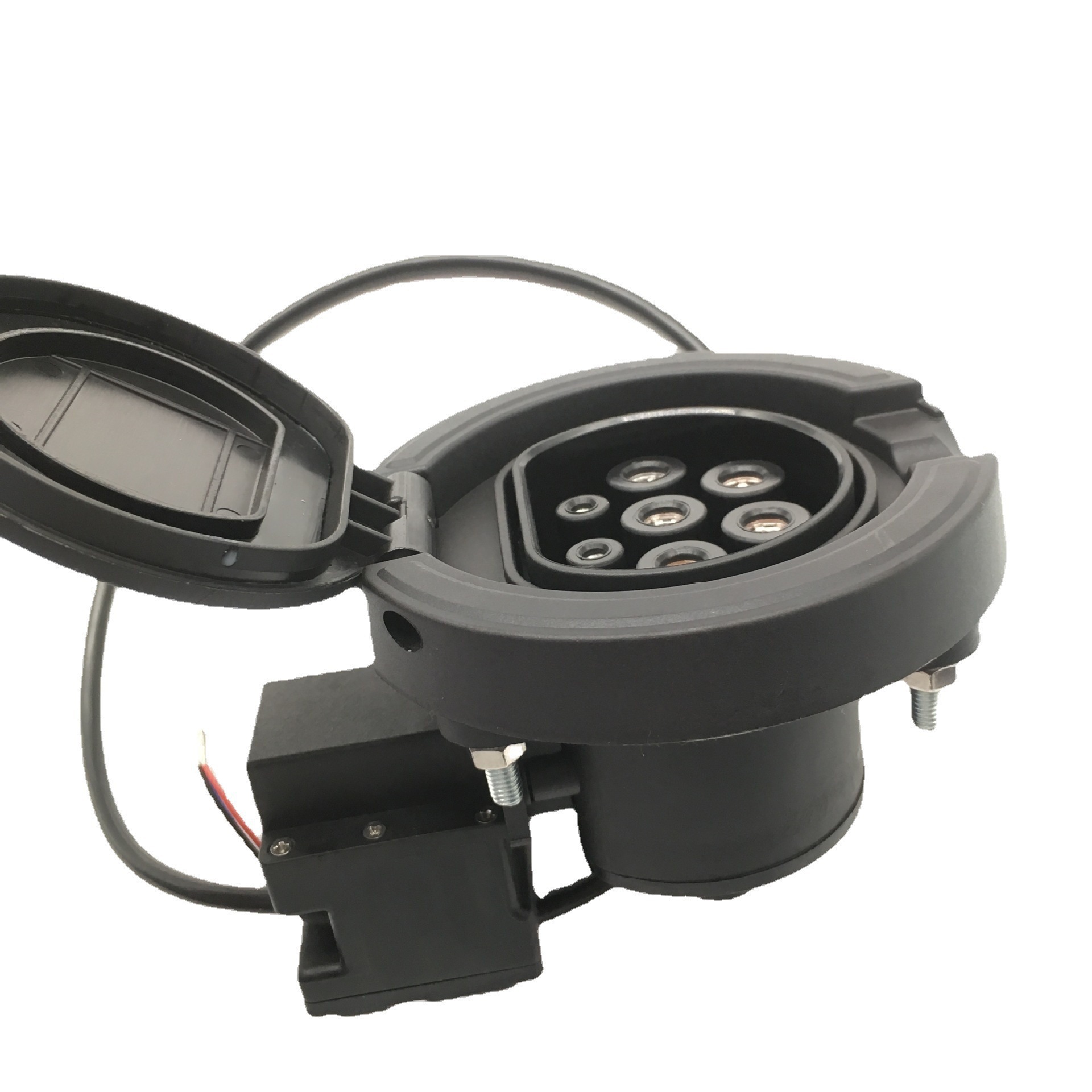 NTO 32A不带安全门7KW欧规连接座欧标type2插座桩端母座