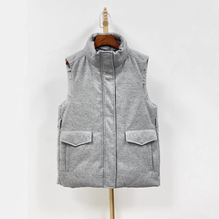 秋冬新款意大利羊毛鹅绒羽绒服高品质双口袋设计无袖外穿马甲lp