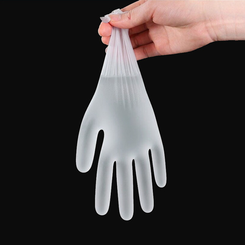Disposable TPE gloves, food-grade protective transparent and thickened TPE gloves, disposable box-packed film gloves