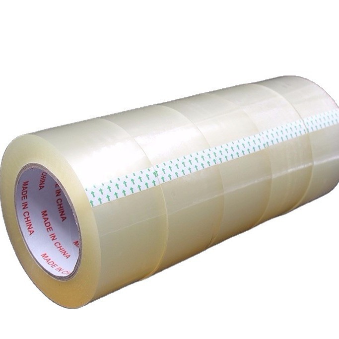 批发封箱胶带大卷打包快递黄色6cm宽胶布包装封装整箱透明胶带