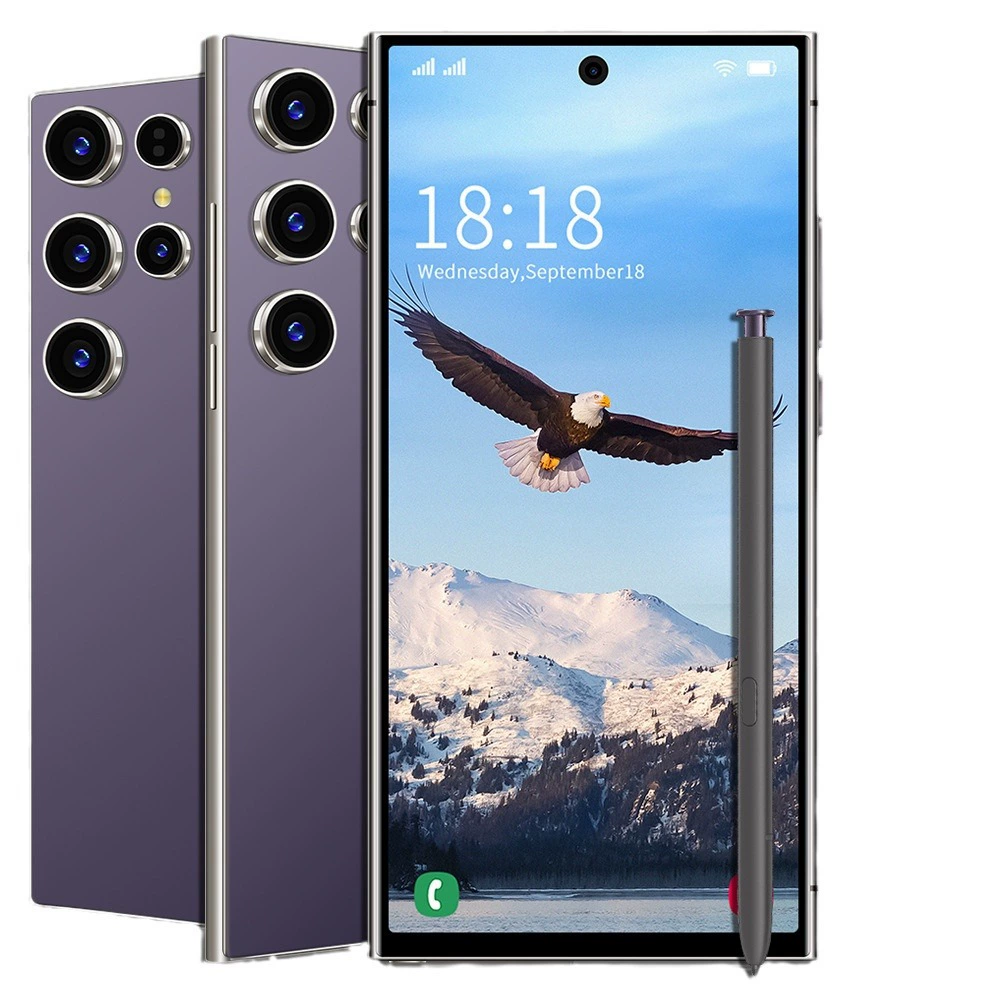 Смартфон S24 Ultra, встроенная ручка, большой экран 7.3 дюйма, память 16+1Т