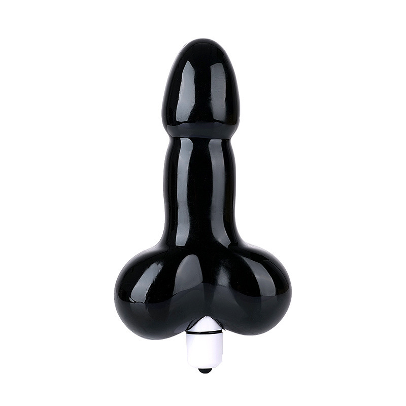 Backstage Three Swordsman Vibrating Masturbator, Large Black TPE Textured Sleeve — detail image 15