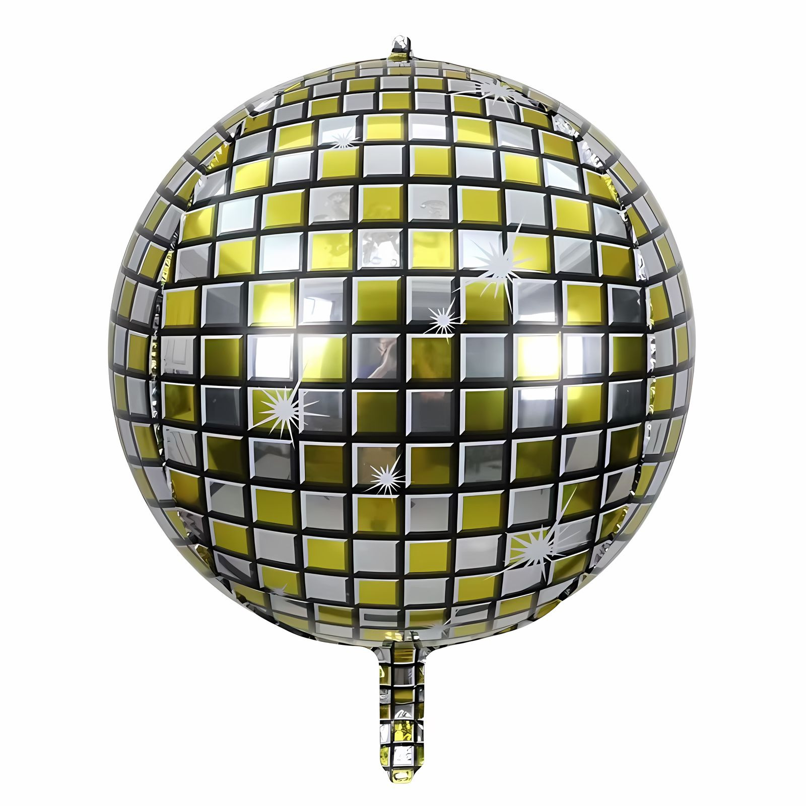 Laser transfronterizo plata oro color disco película de aluminio bola KTV fiesta de cumpleaños 22 pulgadas 4D globos discoteca