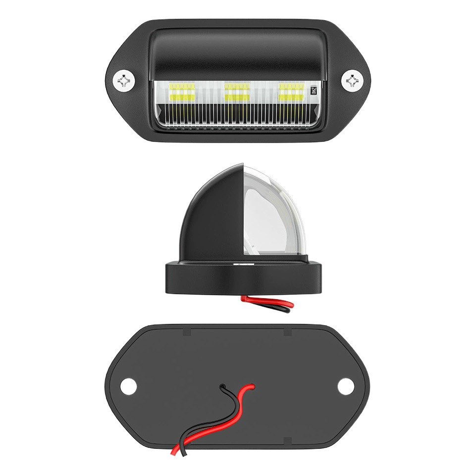 Трансграничный специальный светодиодный фонарь для номерного знака автомобиль водонепроницаемый универсальный 6LED фонарный знак легкий грузовик Грузовик 12-24 В фонарь для номерного знака