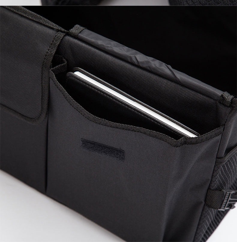 Round Car Storage Box, Car Miscellaneous Bag, Multifunctional Foldable Oxford Cloth Storage Box, Car Trunk