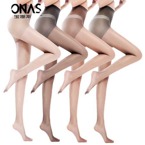 Bonas pineapple stockings women's free-cut summer mercerized stockings ultra-thin pantyhose sexy stockings anti-snatch