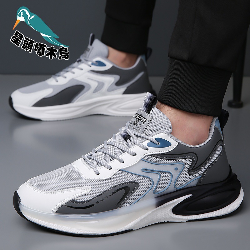 Zapatos de hombre primavera y verano zapatos de malla transpirables para hombre zapatos de viaje casuales de correr de seda de hielo zapatos de hombre