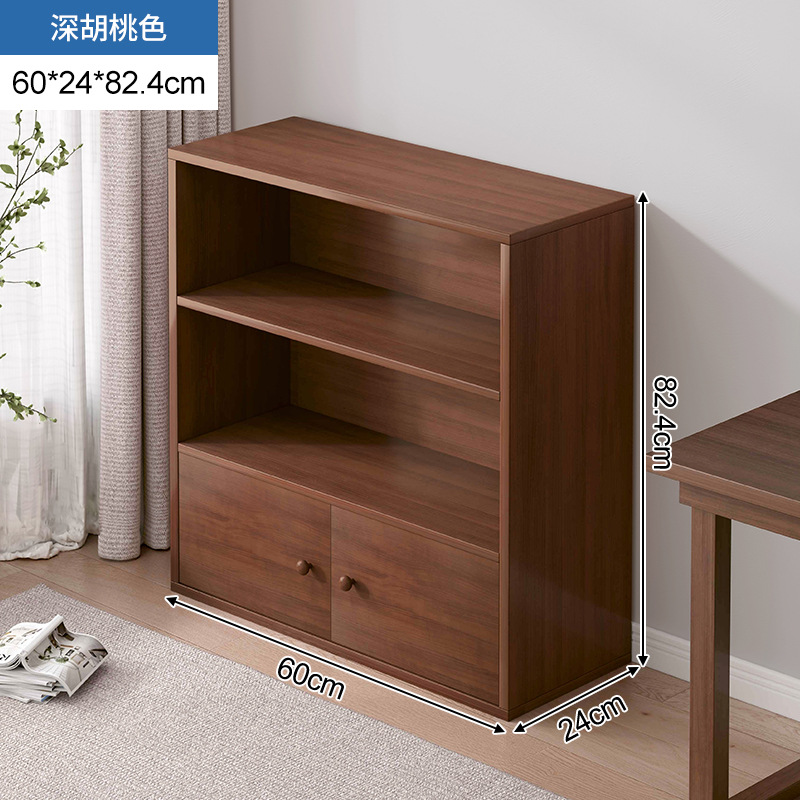 [3단 도어형 완전밀폐형 내부패널] 60×24×82-다크월넛색상●✓♜