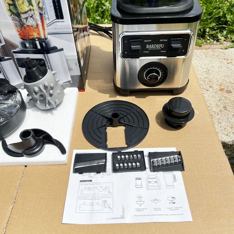 跨境6in1blender商用不锈钢搅拌机家用纯铜绞肉碎冰榨汁机多功能|undefined