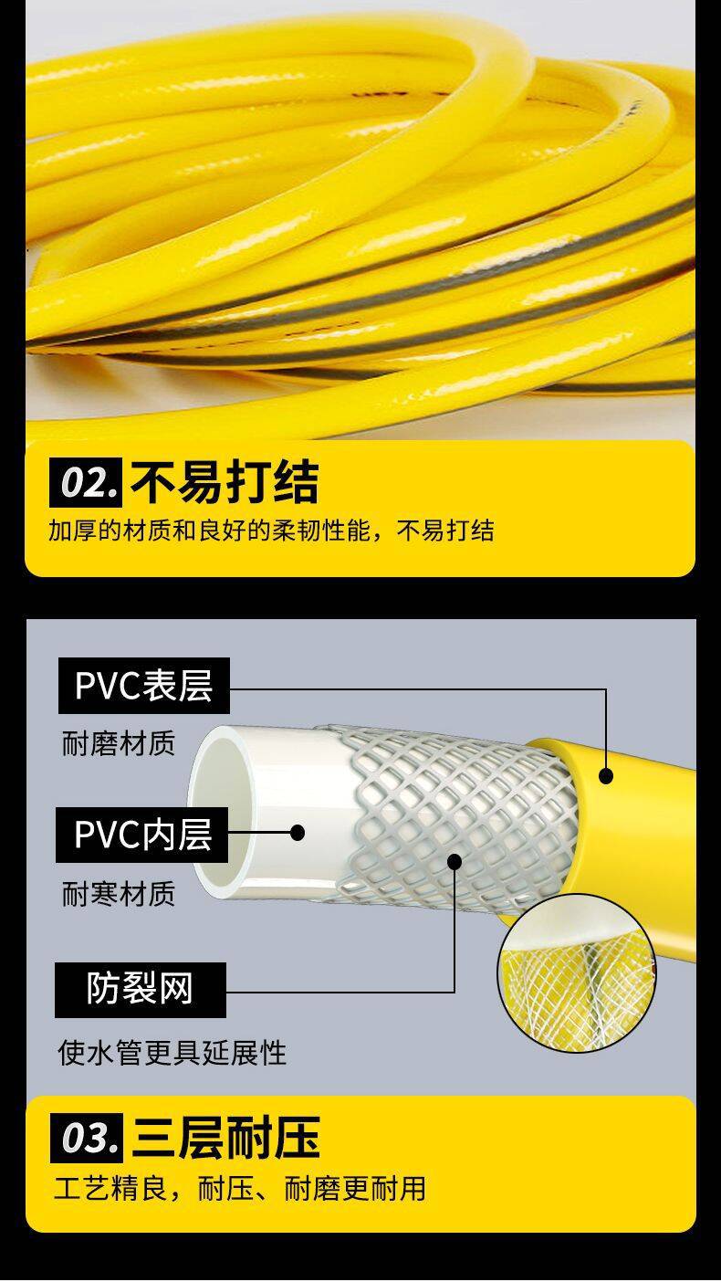 Household Soft Watering Hose High-Pressure Car Washing Spray Gun Tool Tap Water Car Wash Water Gun Booster Nozzle