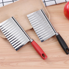 Wavy Potato Slicer, Wolf Tooth Potato Cutter, Strips Chopping Tool, Kitchen Home Use, Ripple Slicer, Decorative Slicing Knife