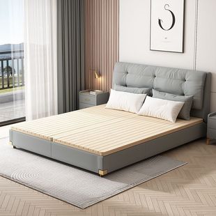 Solid Wood Silent Hard Bed Board Solid Wood Rib Frame Waist Protection Spine Protection Bed Board Mortise and Tenon Structure New Foldableing Bed Board
