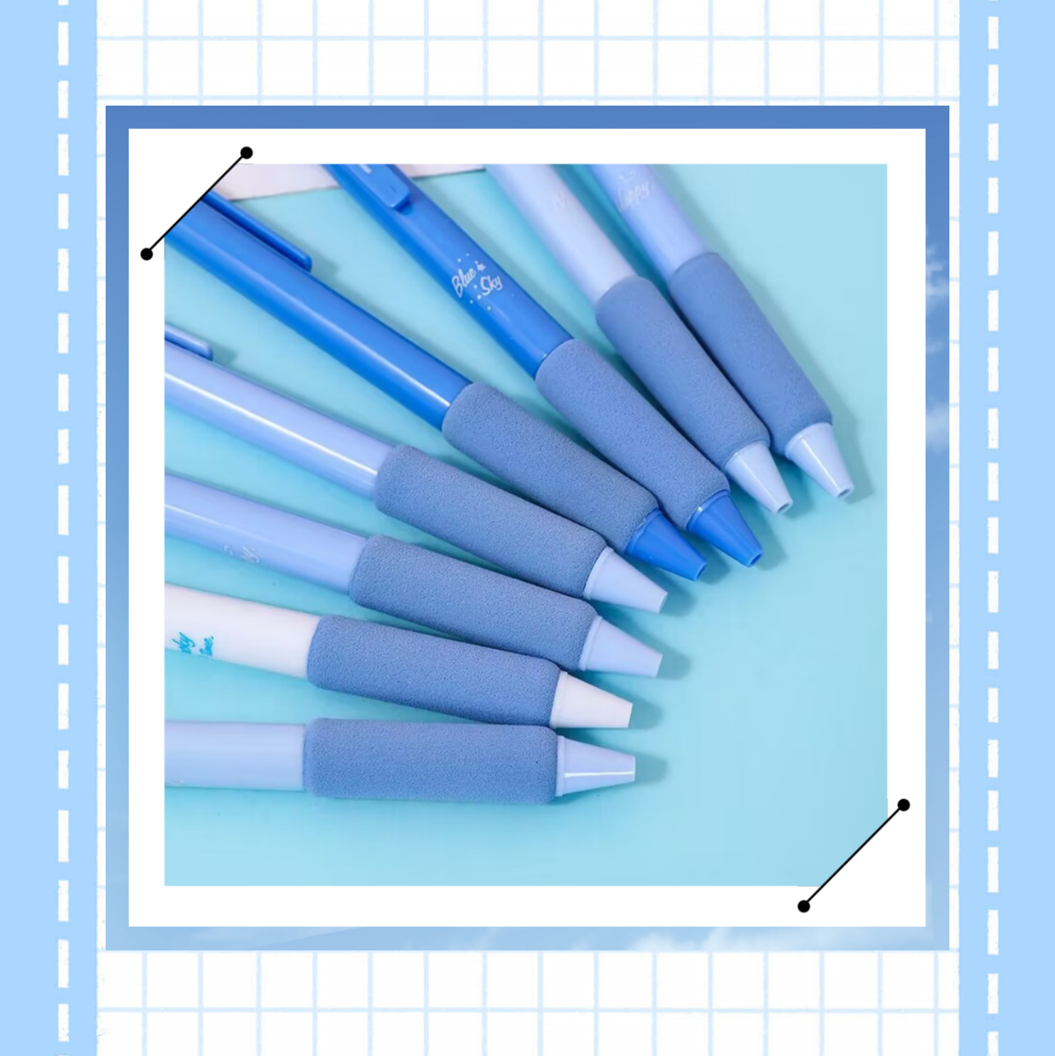 ST de secado rápido estudiante de la nube pluma de prensa esponja vaina de alto aspecto pluma de gel pluma de salto al por mayor 0,5 M negro