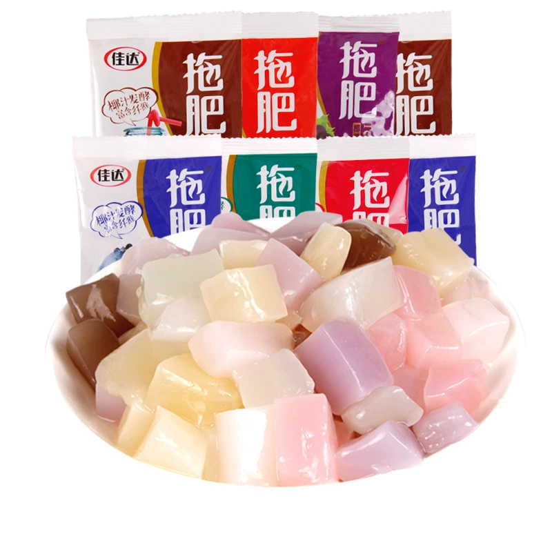 Ностальгические закуски Post-90-х годов, закуски, Джиада, жирные кубики из кокосовой мякоти, закуски для детей