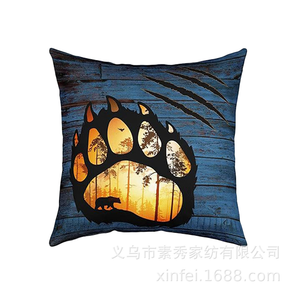 Transfronterizo amazónico Xiyin yak highland ganado animal sofá sala de estar respaldo decoración almohada abraza almohada cubierta de cojín image 40