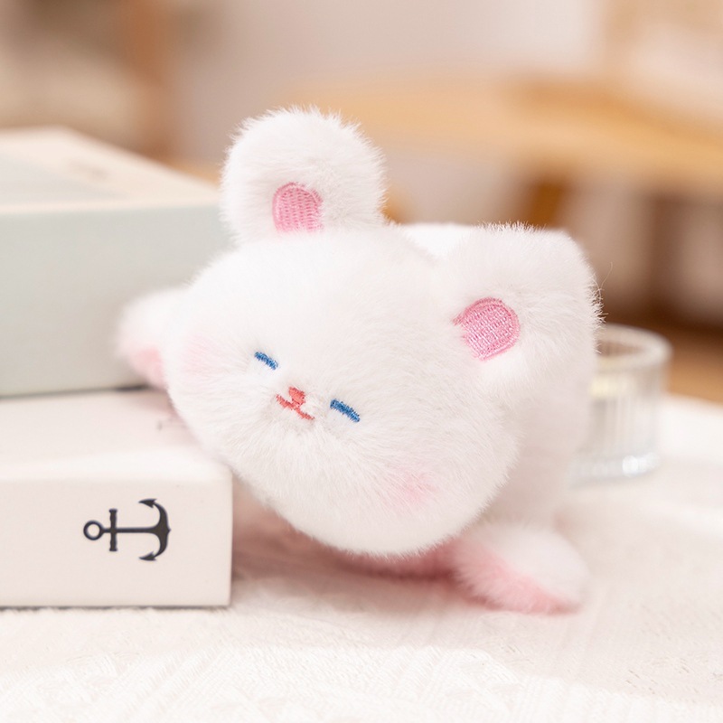 Nuevos productos transfronterizos lindos panda voltear colgantes de animales bolsas de muñecas de dibujos animados bolsas de llaveros juguetes de peluche colgantes lotes image 4