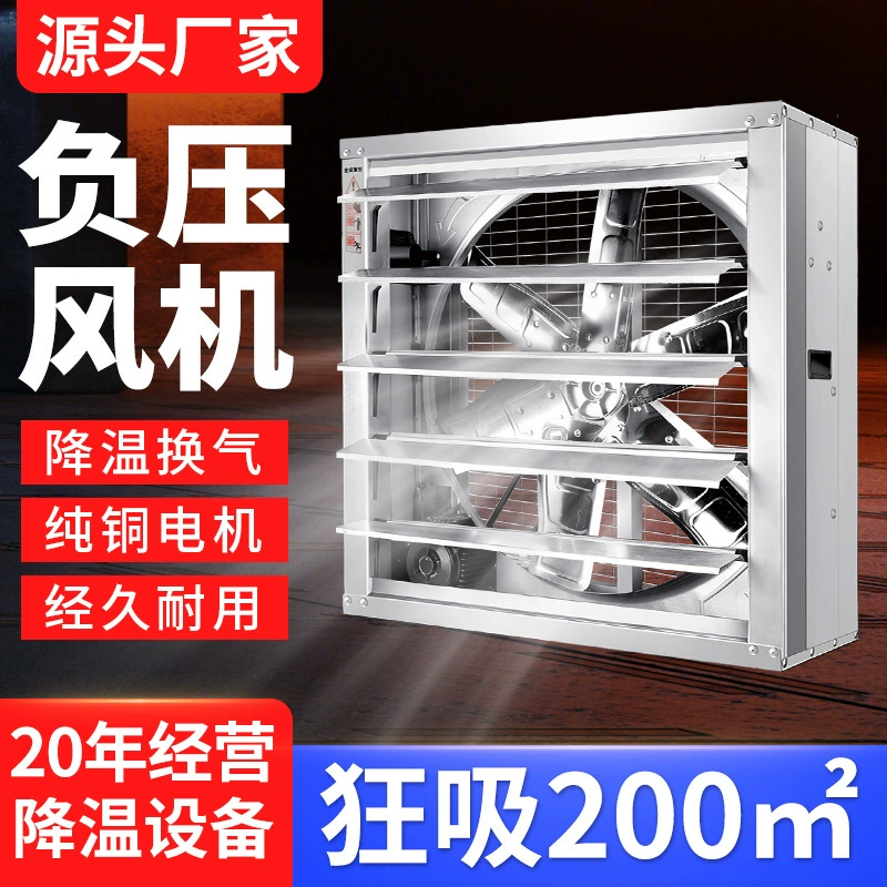 Промышленный вытяжной вентилятор Minxin 380В 220В для вентиляции цехов, складов, осевой вентилятор с отрицательным давлением.