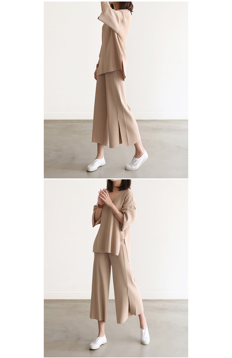 Wide-leg Pants Set 5