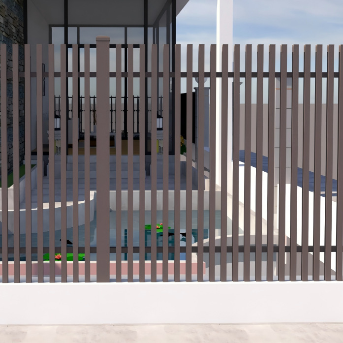 Aluminum Alloy Guardrail Courtyard Fence Privacy Blocking Villa Fence Fence Rural Self-Built House Small Yard Guardrail