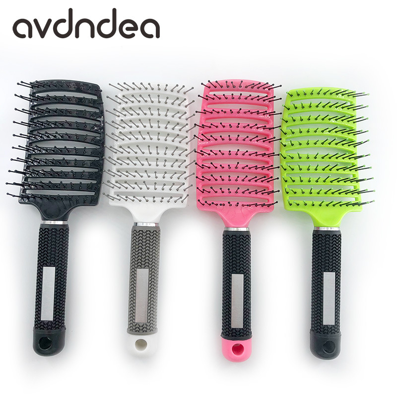 Explosive money Ribs comb Shun Fat Big Bend comb modelling massage Same item America comb Plastic mesh goods in stock