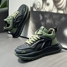 厚底老爹鞋男春季新款男士百搭青少年运动休闲时尚潮流外贸男鞋