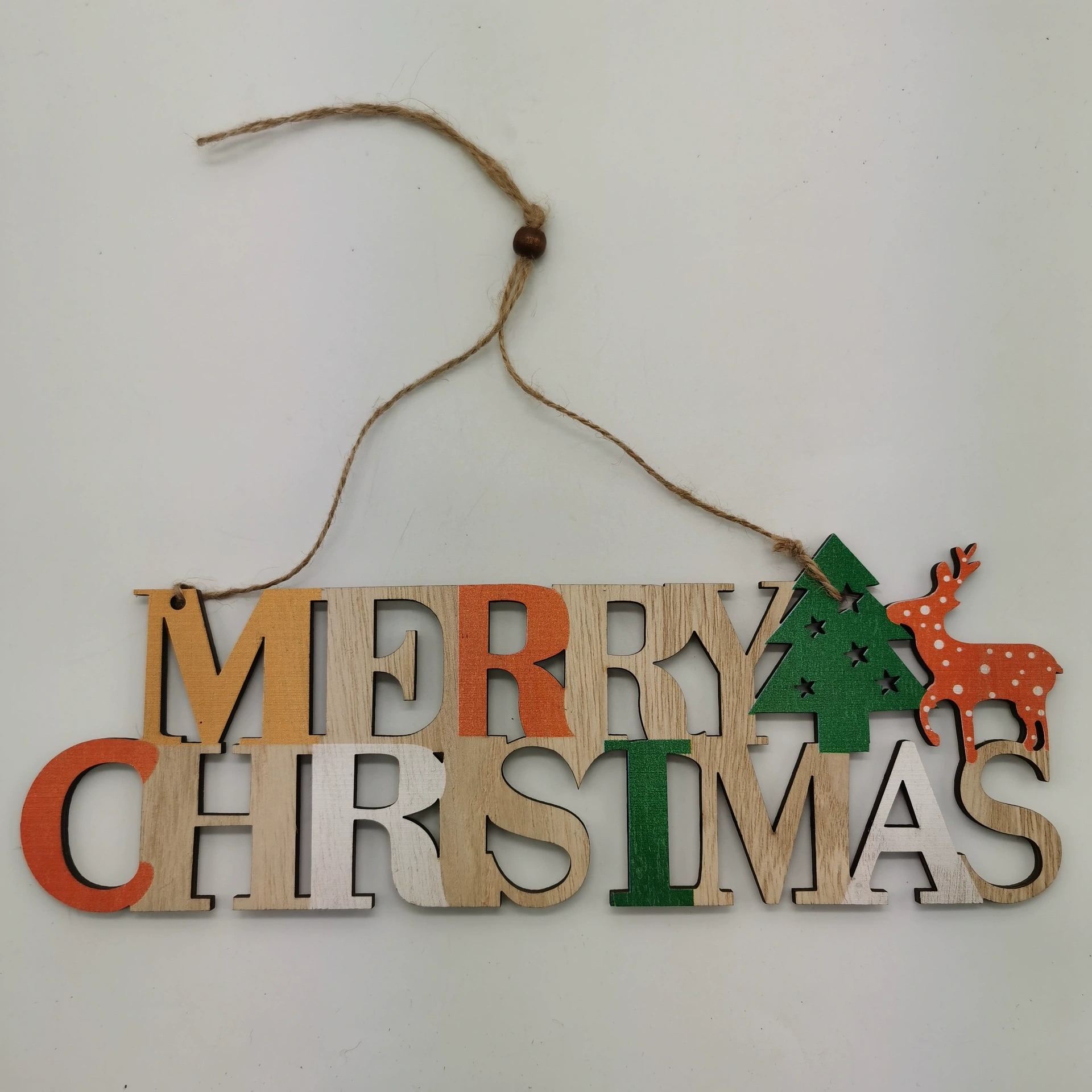 Креативные деревянные полые английские буквы висят праздничные украшения Рождественская елка DIY кулон украшения магазина чая с молоком