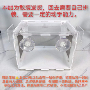 Fish Tank Hatching Isolation Box Acrylic Nylon Mesh Gold Wave Special-Shaped Fish Eggs Small Fish Peacock Clown Fish