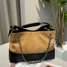 25a hobo包香奶奶大牌平替广州货源双拼色托特包tote包购物袋女包